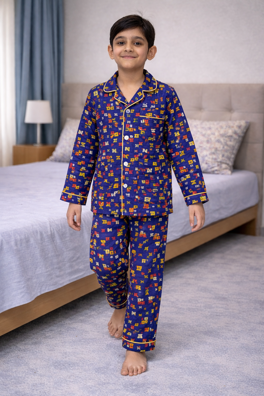 Boys Front Open Pj Set