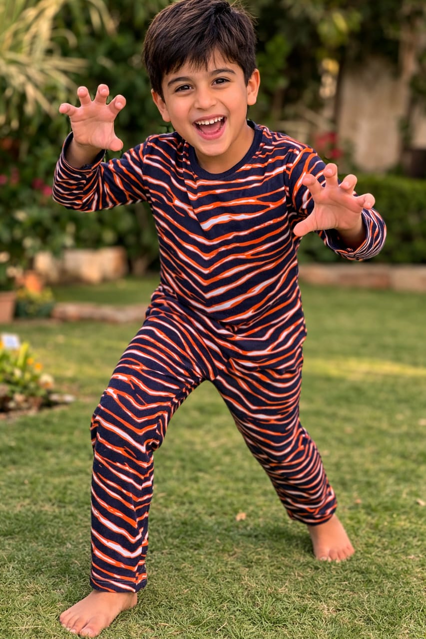 Boys FO (Zebra Lines Red Black)